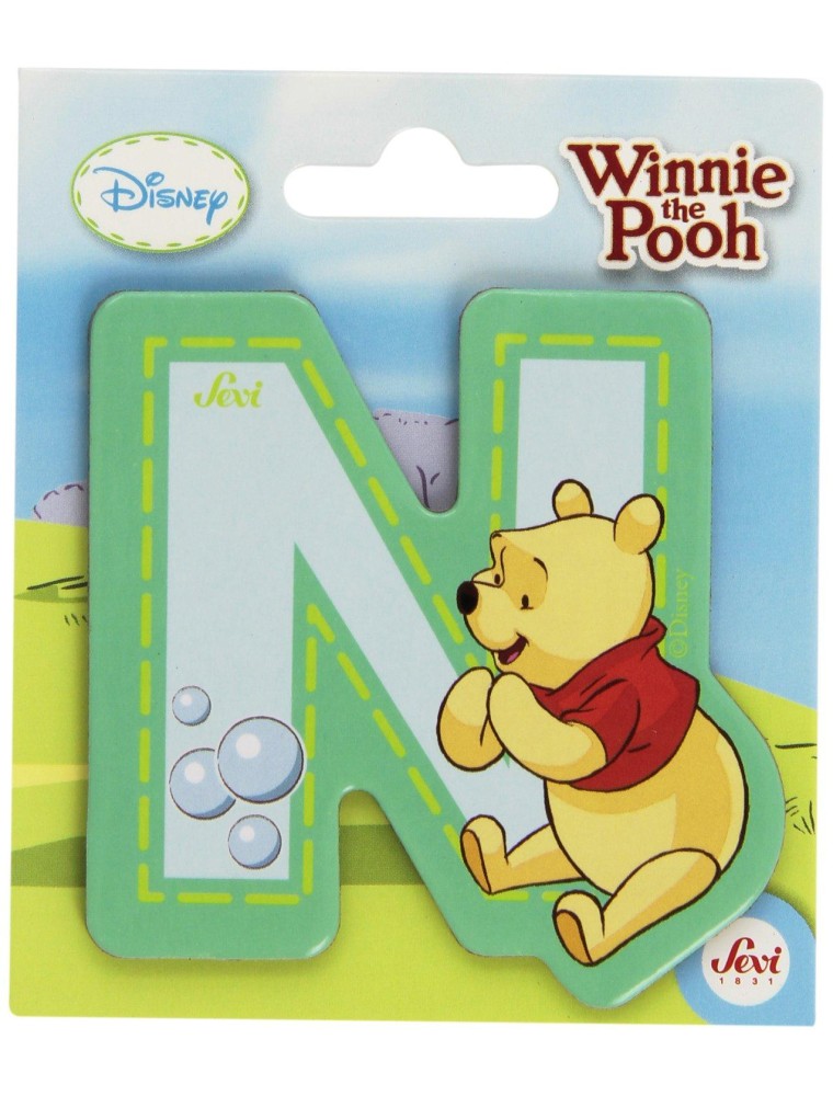 Trudi Sevi 82772 - Winnie The Pooh Lettera N Adesiva 7 Cm