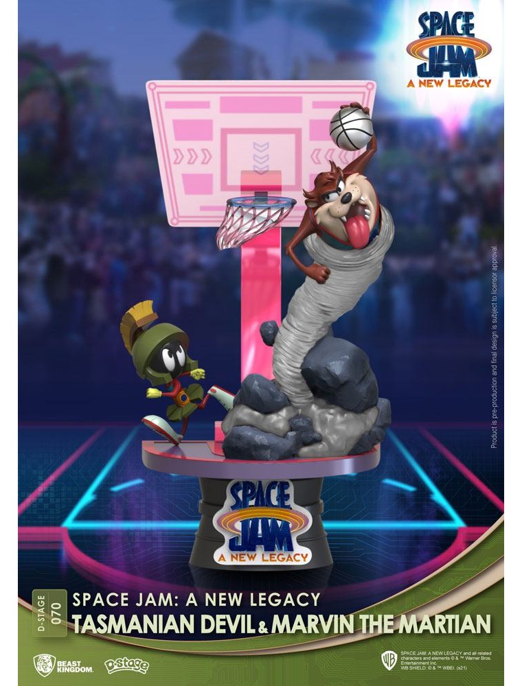 Space Jam: A New Legacy D-Stage PVC Diorama Tasmanian Devil & Marvin The Martian Standard Ver. 15 Cm Beast Kingdom Toys