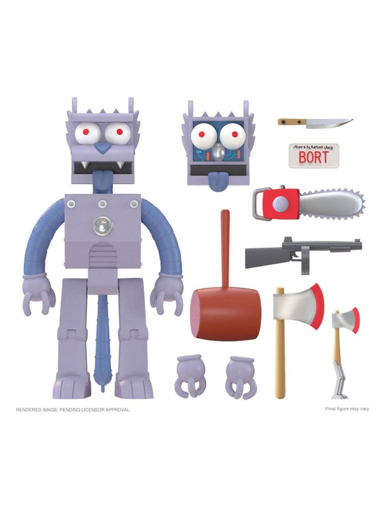 The Simpsons Ultimates Action Figura Robot Scratchy 18 Cm Super7