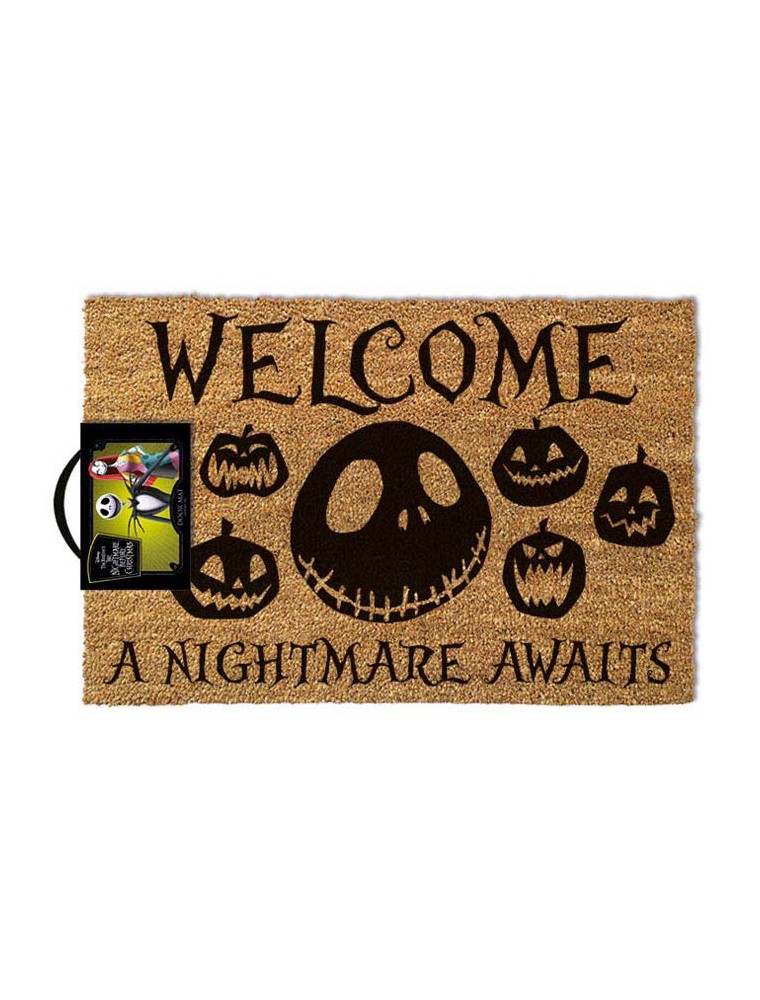 The Nightmare Before Christmas Zerbino Welcome A Nightmare Awaits 60 x 40 Cm