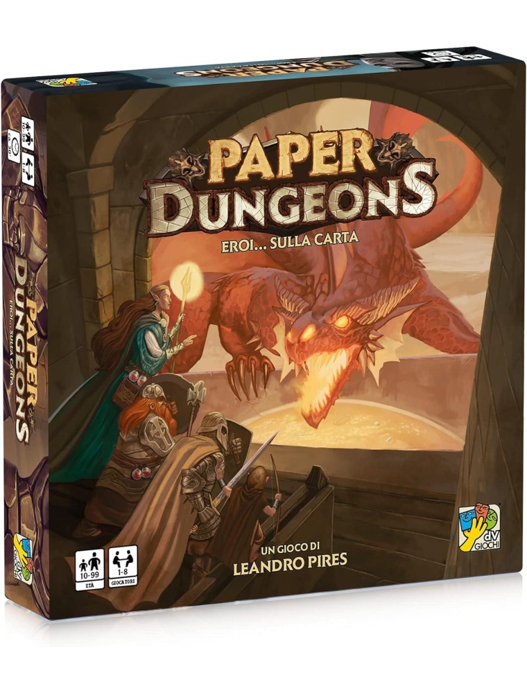 Paper Dungeons - Eroi.. Sulla Carta Giochi Da Tavolo DV Giochi