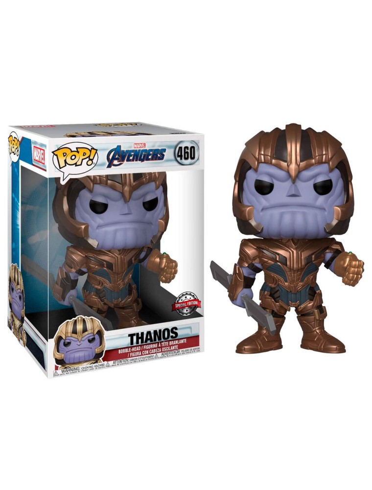 Avengers Endgame Super Sized Funko Pop Movies Vinile Figura Thanos 25 Cm