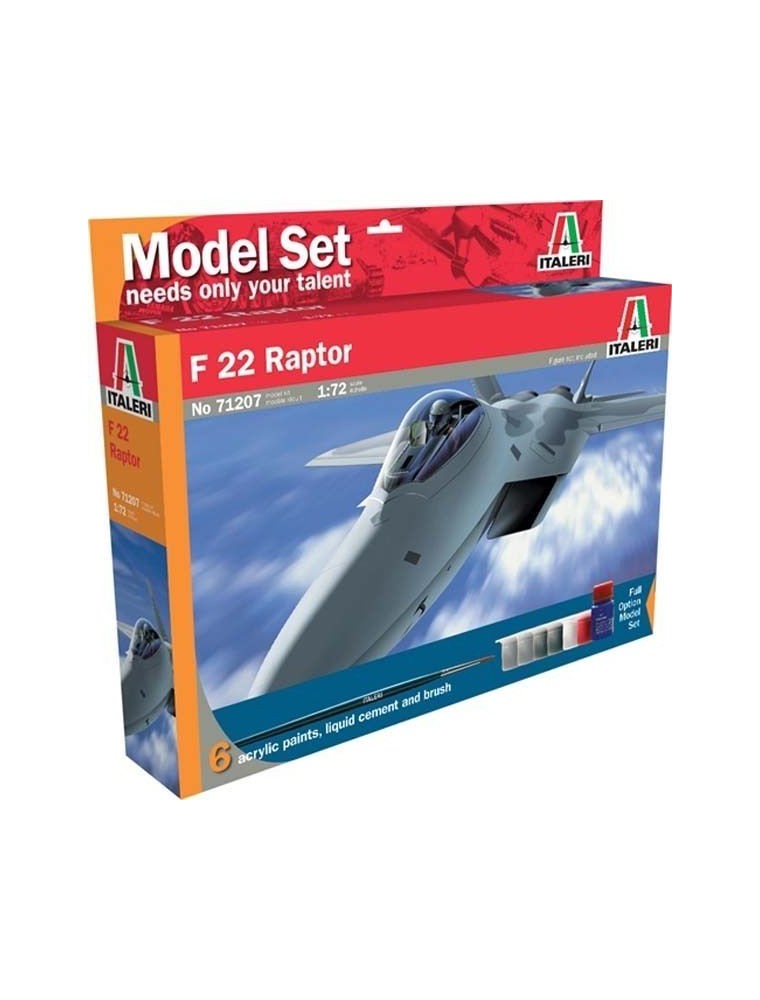 Italeri IT71207 F 22 RAPTOR KIT 1:72 Modellino