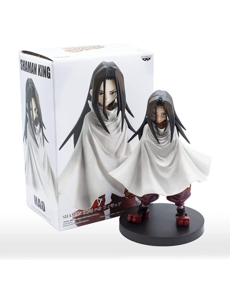 Shaman King Figura Hao Asakura 14cm Banpresto Scatola Rovinata