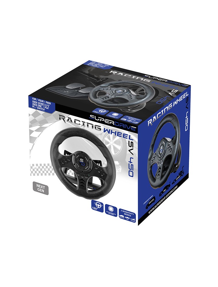 SUPERDRIVE VOLANTE PS4/PS3/PC/XONE/XBX/SW RACING WHEEL SV450 VOLANTI