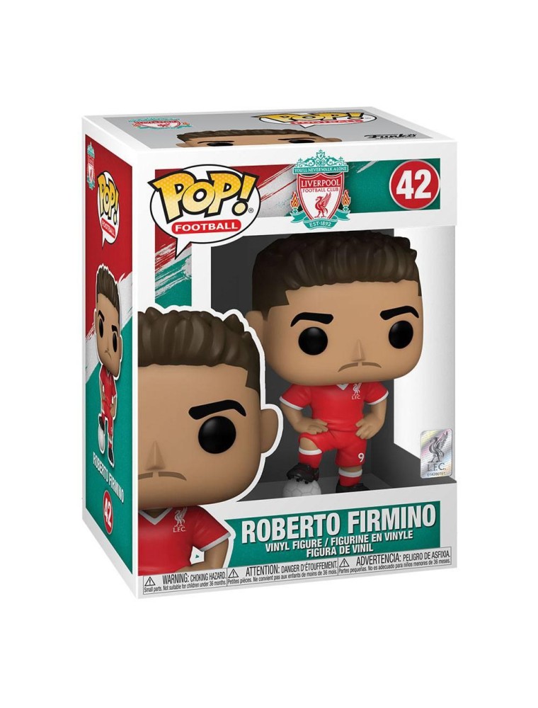 Pop Football Liverpool F.c. Vinile Figura Firmino 9 Cm Funko - Scatola Rovinata