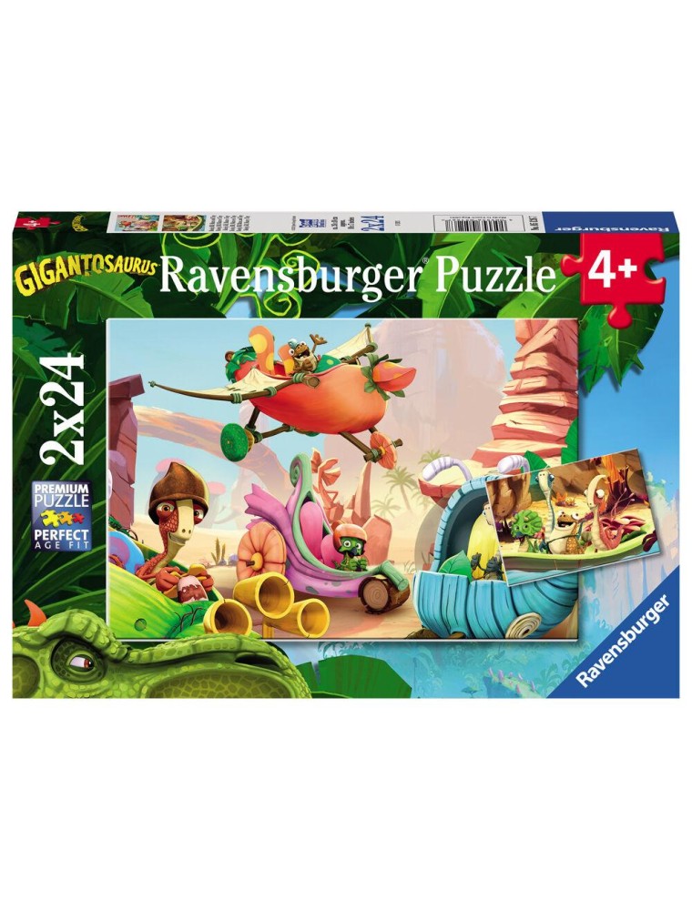 Puzzle Gigantosaurous 2x24pzs Ravensburger