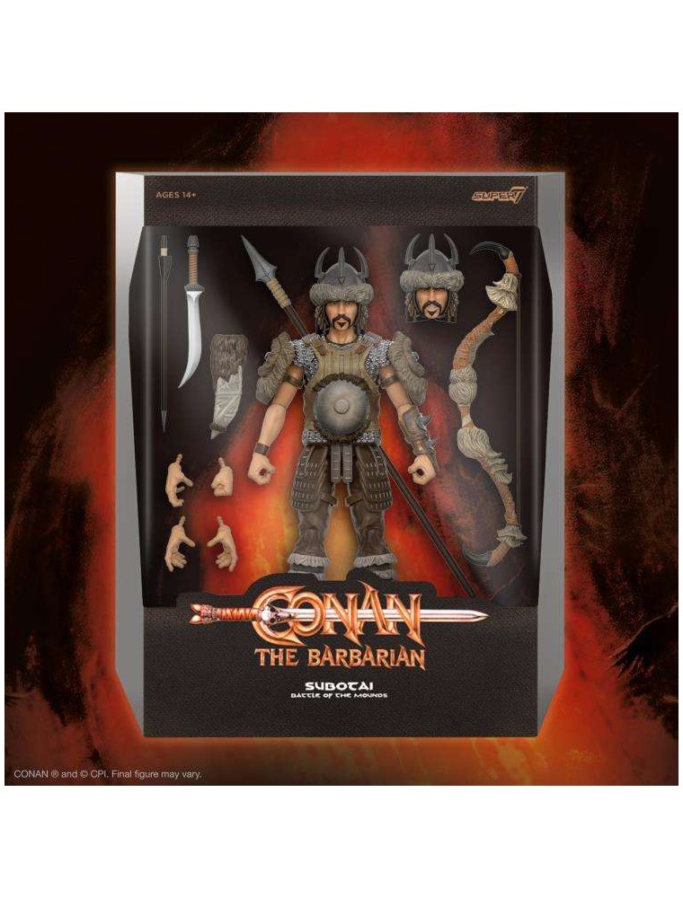 Conan  Barabrian W5 Subotai Ultimat Af Action Figura Super 7