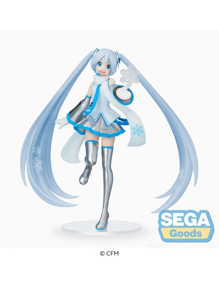 Hatsune Miku Luminasta Pvc Statua Snow Miku Sky Town Ver. 22 Cm Sega