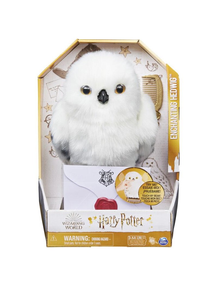 Harry Potter Edvige Peluche Interattivo 23cm Spin Master Scatola Rovinata