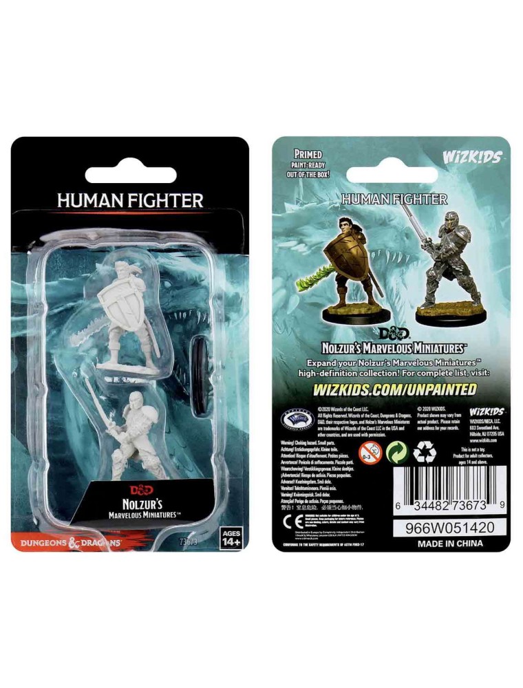 D&d Nolzur Mum Human Male Fighter Miniature E Modellismo Wizbambino