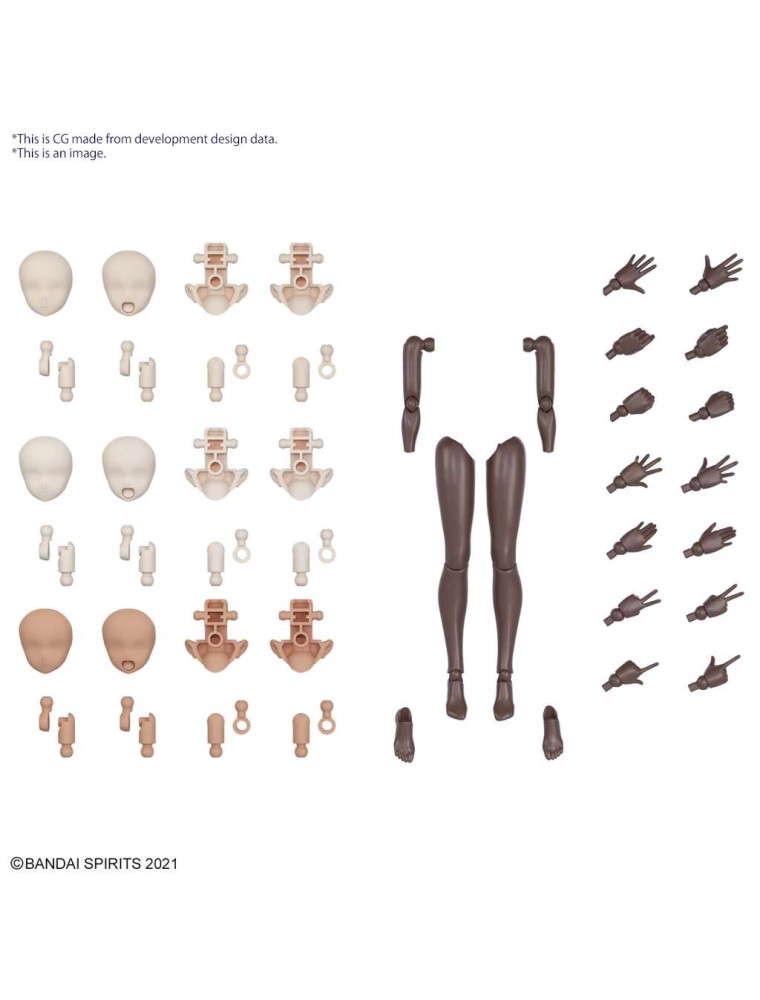 30MS OPT BODY PART ARM PARTS & LEG BROWN Model Kit Bandai Model Kit Gunpla