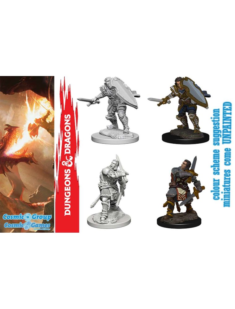 D&d Nolzur Mum Human Male Paladin Mini Figura Wizbambino