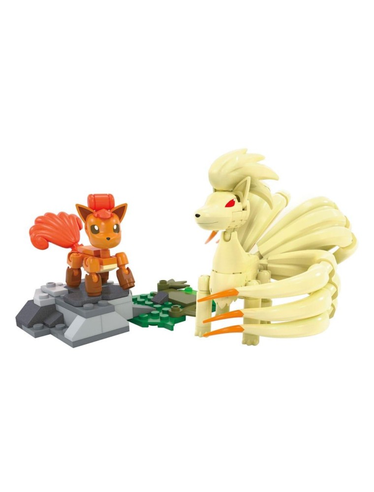 Pokémon MEGA Construction Set Vulpix Evolution Mattel Scatola Rovinata