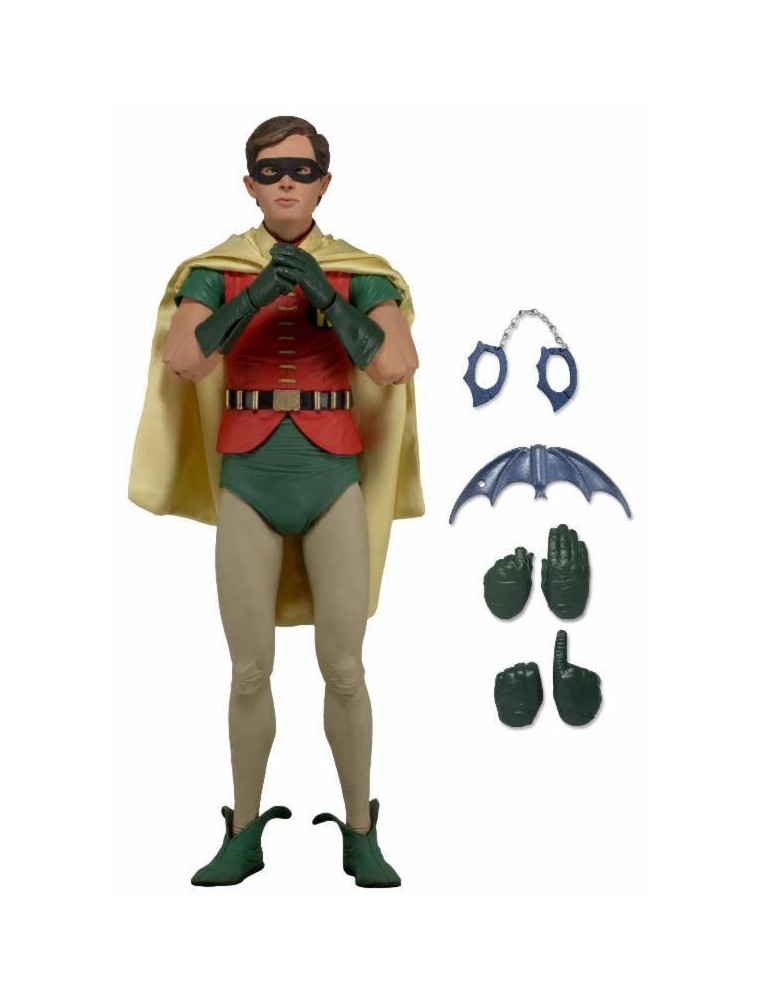 Batman 1966 Action Figura 1/4 Robin (Burt Ward) 43 Cm Neca Scatola Rovinata