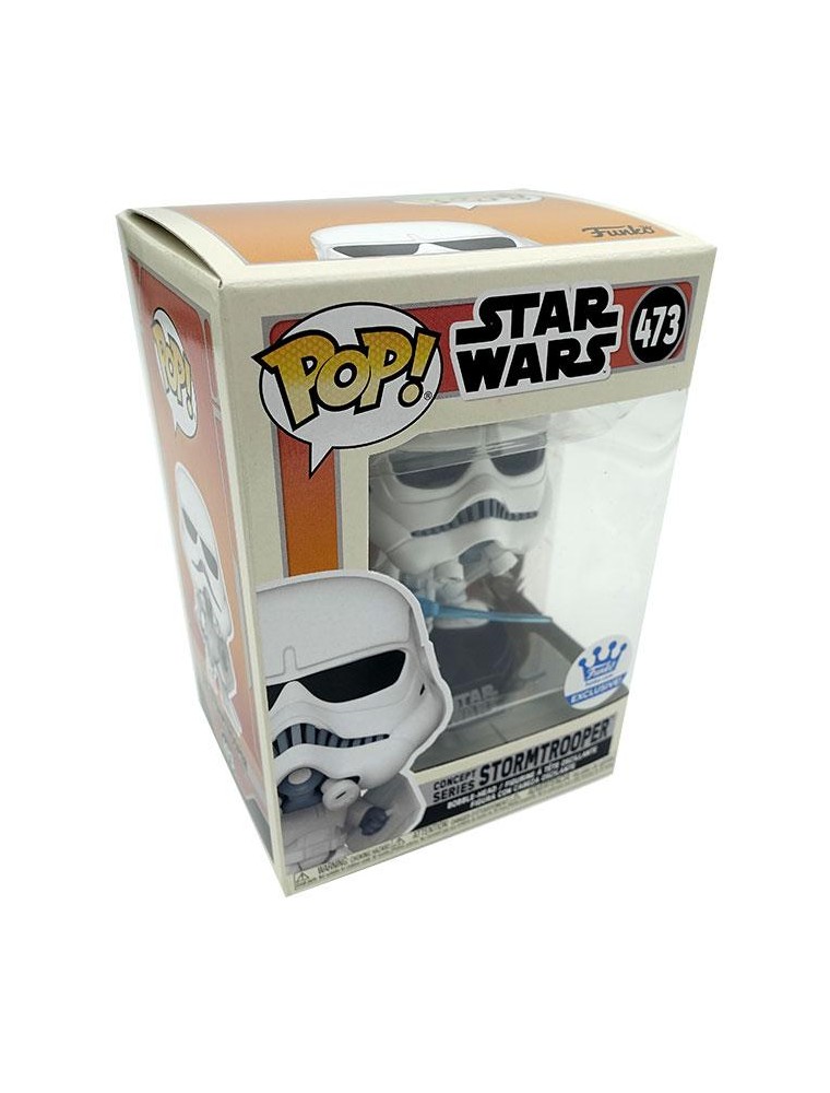 Pop Star Wars Figura Concept Series Stormtrooper 9 cm Funko Scatola Rovinata