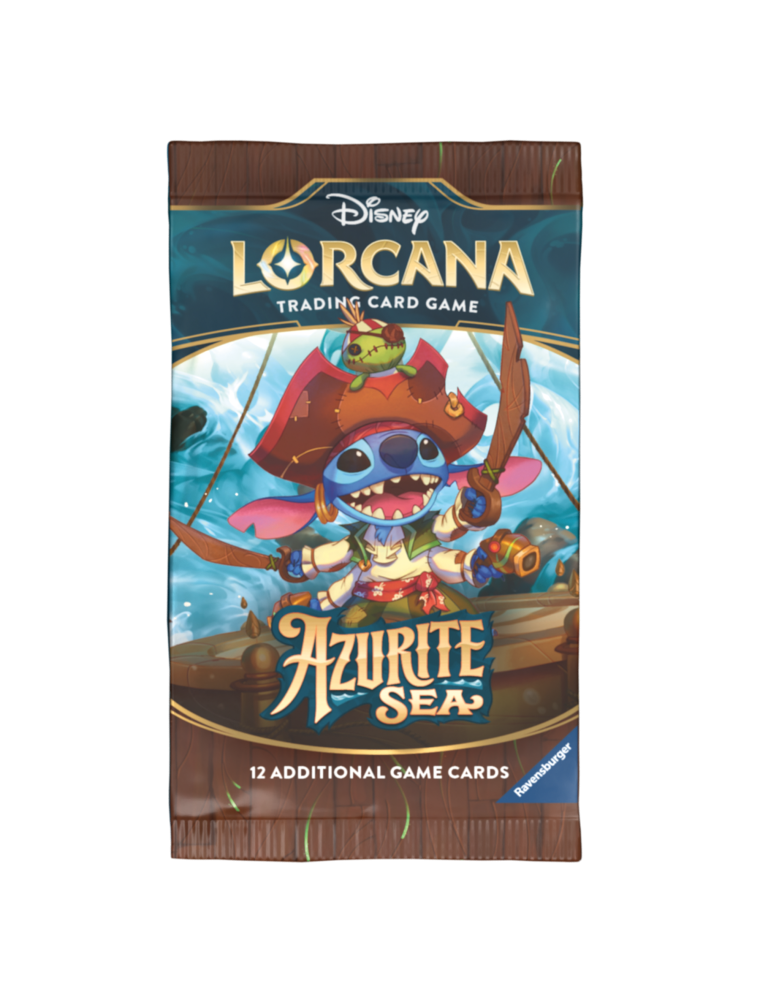 Disney Lorcana Azurite Sea Busta da 12 Carte (ENG) Ravensburger