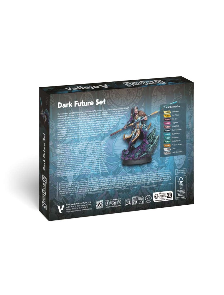 DARK FUTURE SET BY SQUIDMAR MINIATURES Colori Vallejo