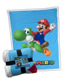 Coperta Sherpa Super Mario & Yoshi