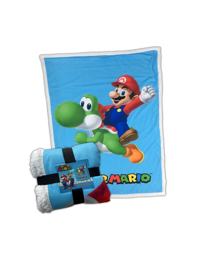 Coperta Sherpa Super Mario & Yoshi