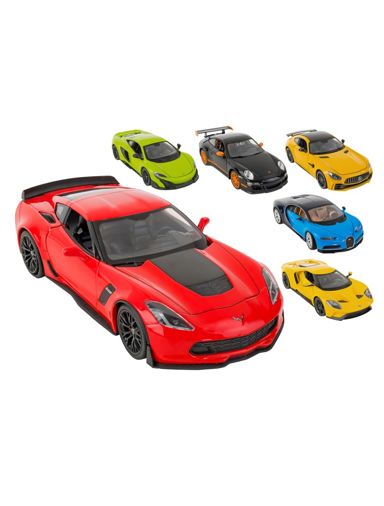 WELLY - 1/24 ASSORTMENT CARS 6 pcs