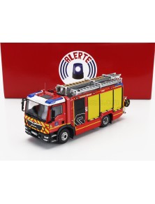 MAN - TGM 15.290 TANKER TRUCK SAPEURS POMPIERS FTP ROSENBAUER SDIS 45 LOIRES 2020 - RED YELLOW GREY - 1/43