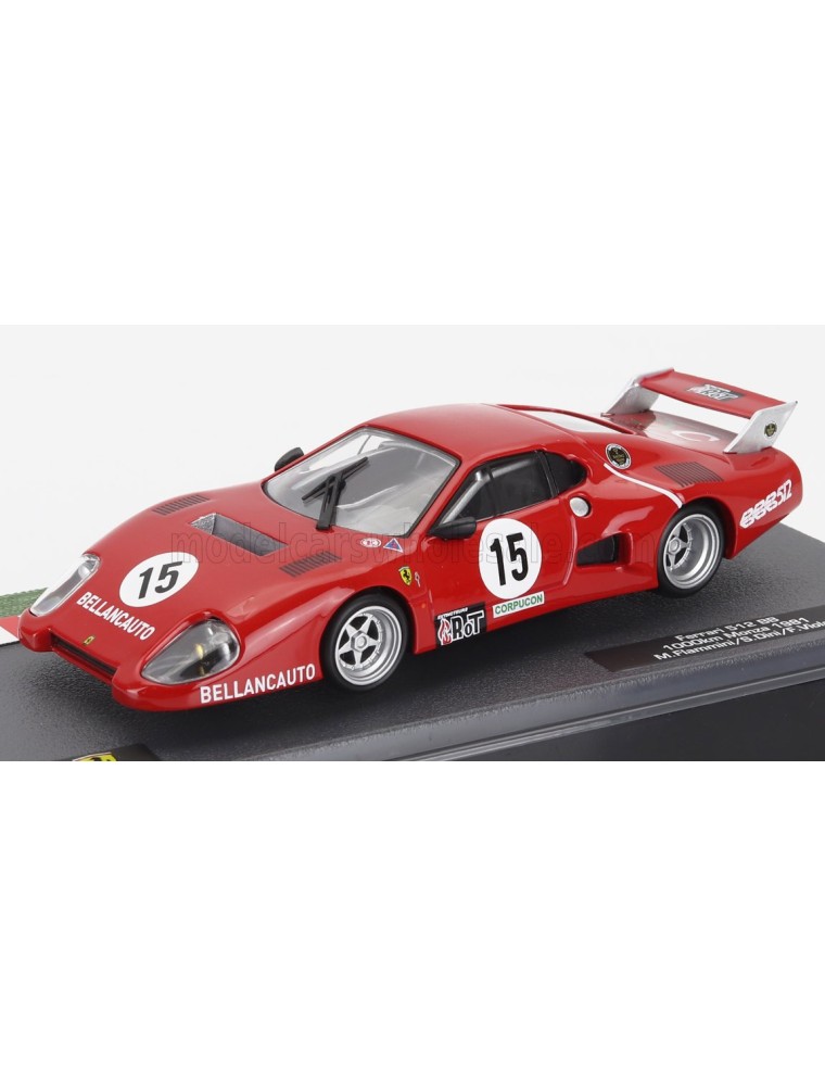 FERRARI - 512BB TEAM BELLANCAUTO N 15 1000km MONZA 1981 MAURIZIO FLAMMINI - SPARTACO DINI - FABRIZIO VIOLATI - RED - 1/43