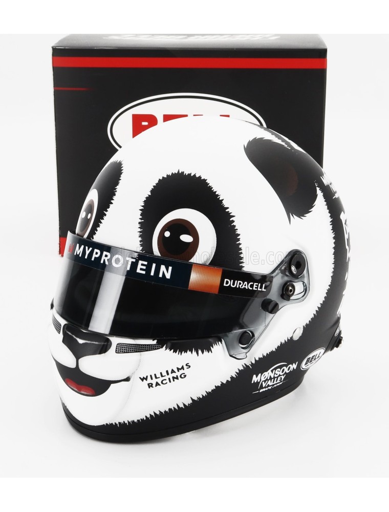 BELL HELMET - CASCO HELMET F1 ALEXANDER ALBON TEAM WILLIAMS RACING N 23 CHINA GP 2024 - WHITE BLACK - 1/2