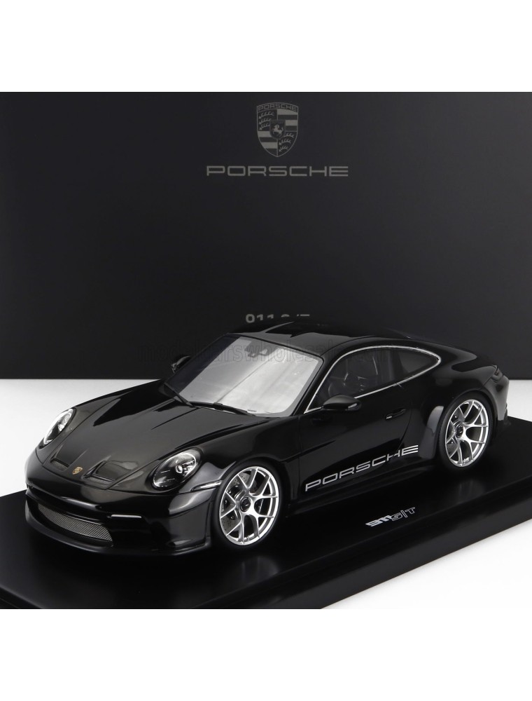 PORSCHE - 911 992 S/T COUPE 2023 - CON VETRINA - WITH SHOWCASE - BLACK - 1/18