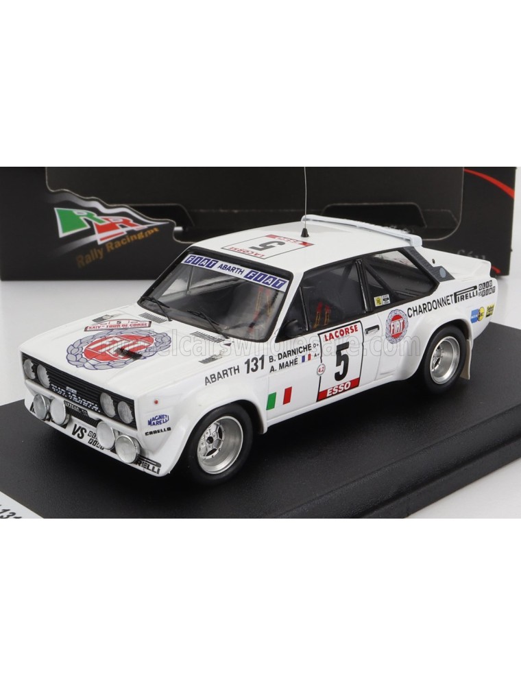 FIAT - 131 ABARTH N 5 RALLY TOUR DE CORSE 1980 B.DARNICHE - A.MAHE - WHITE - 1/43