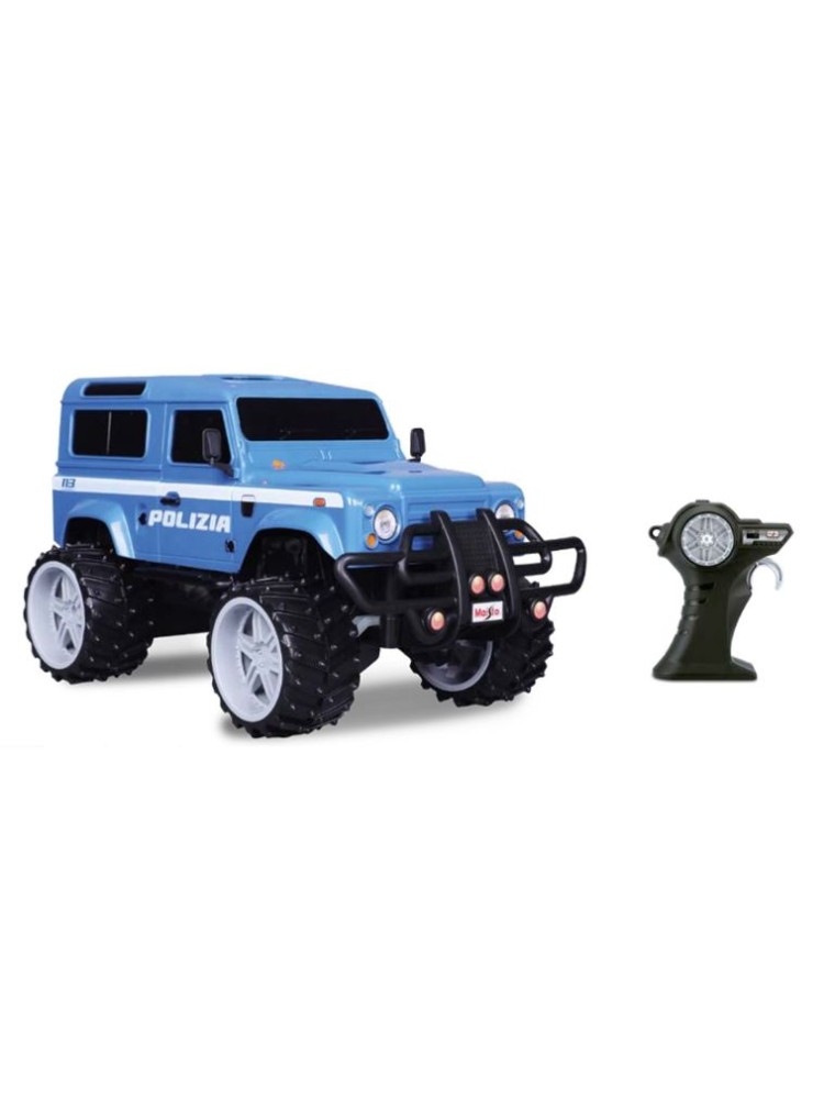 Maisto - Land Rover Defender Polizia 2,4ghz 1/16 radiocomandata