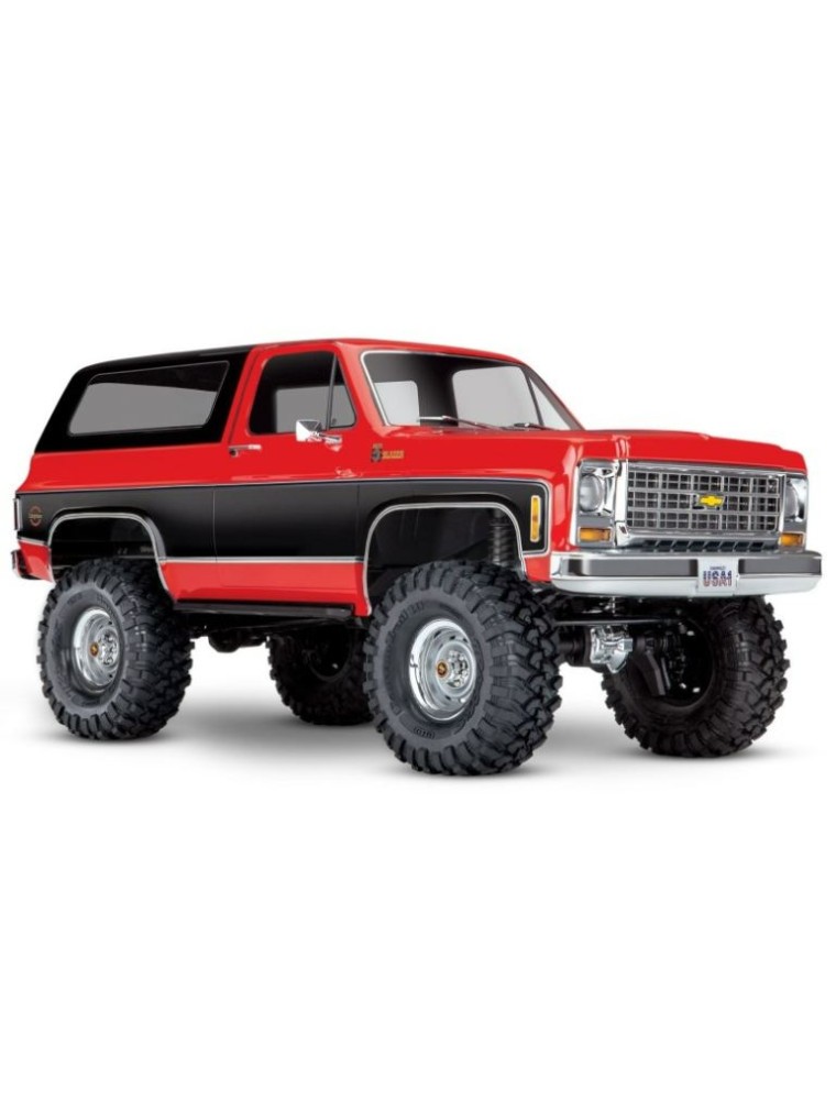 Traxxas - Chevrolet Blazer K5 rosso e nero TRX4 1/10 con cambio a 2 marce