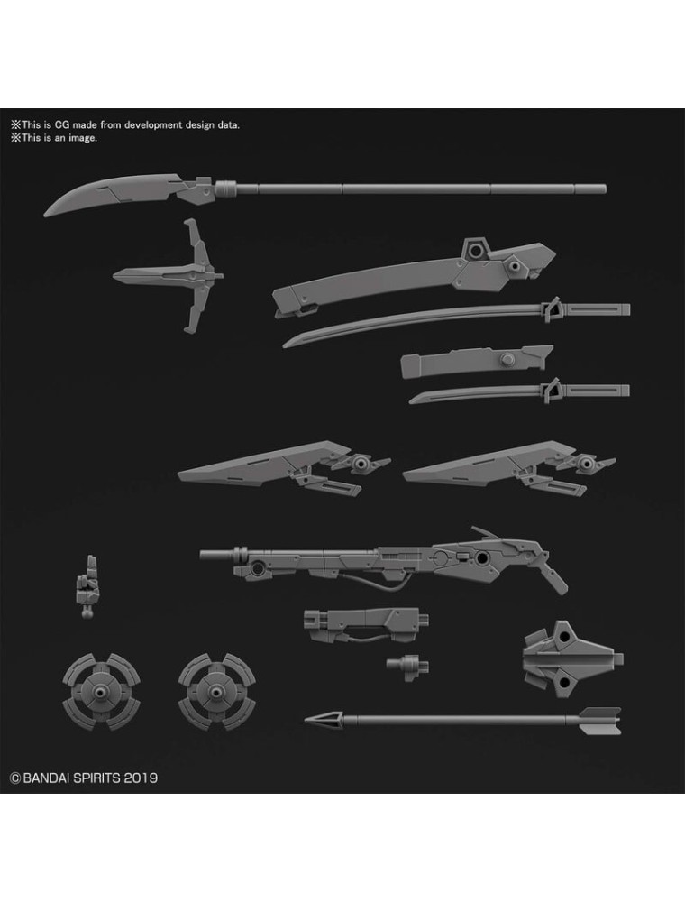 30MM CUSTOM WEAPONS SENGOKU ARMY 1/144 MODEL KIT BANDAI MODEL KIT