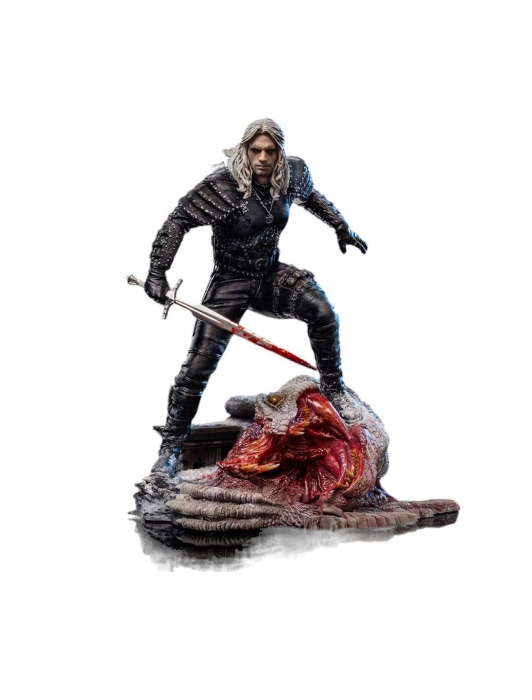 The Witcher Bds Art Scale Statua 1/10 Geralt Of Riva 33 Cm Iron Studios