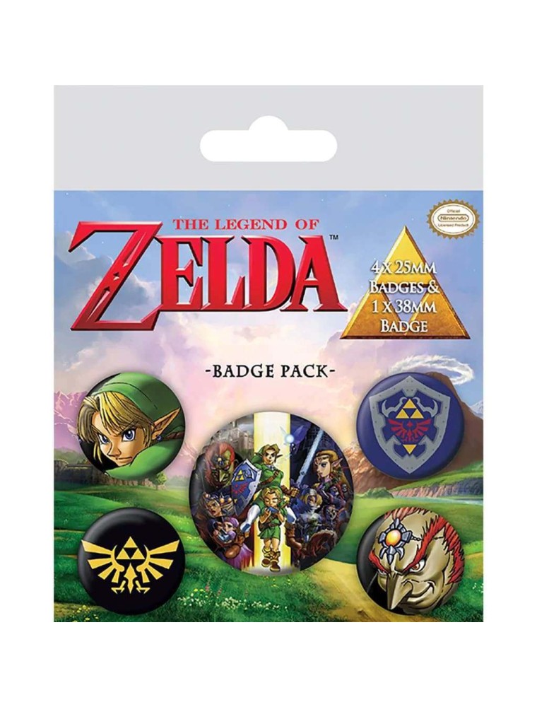 BADGE PACK THE LEGEND OF ZELDA Spilla Pyramid International