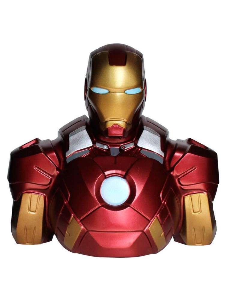 Marvel Iron Man Salvadanaio Busto 20cm Semic Studio Scatola Rovinata