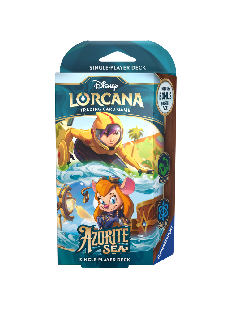 Disney Lorcana Azurite Sea Starter Deck Emerald/Sapphire (ENG) Ravensburger