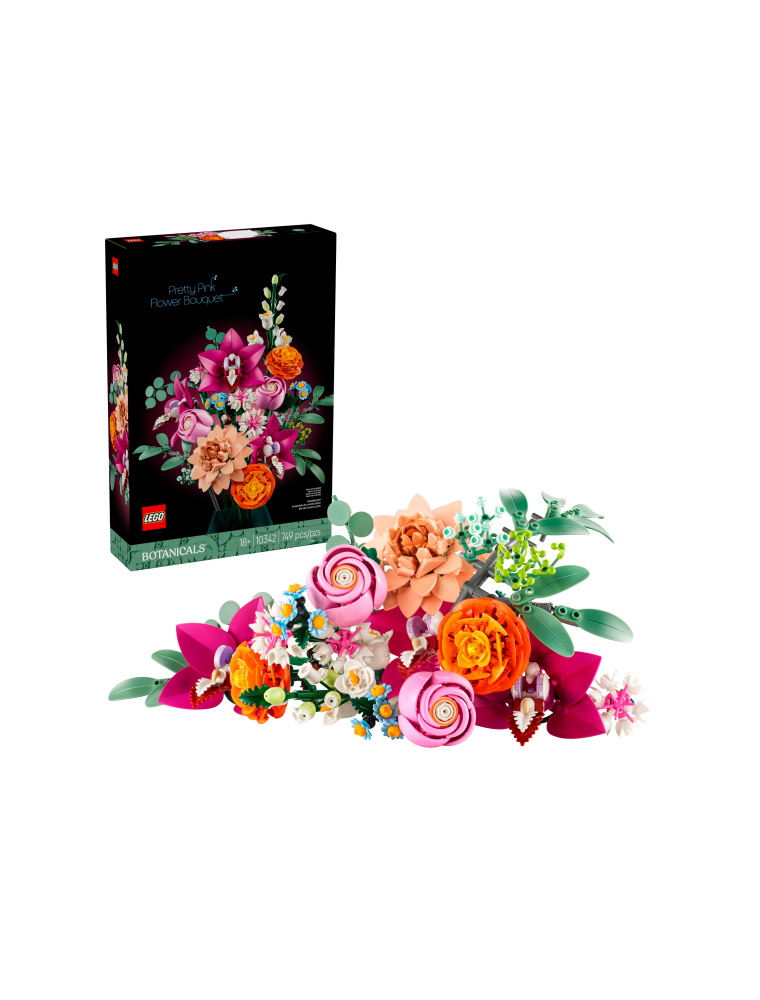 LEGO ICONS BOTANICAL 10342 - BOUQUET DI FIORI ROSA