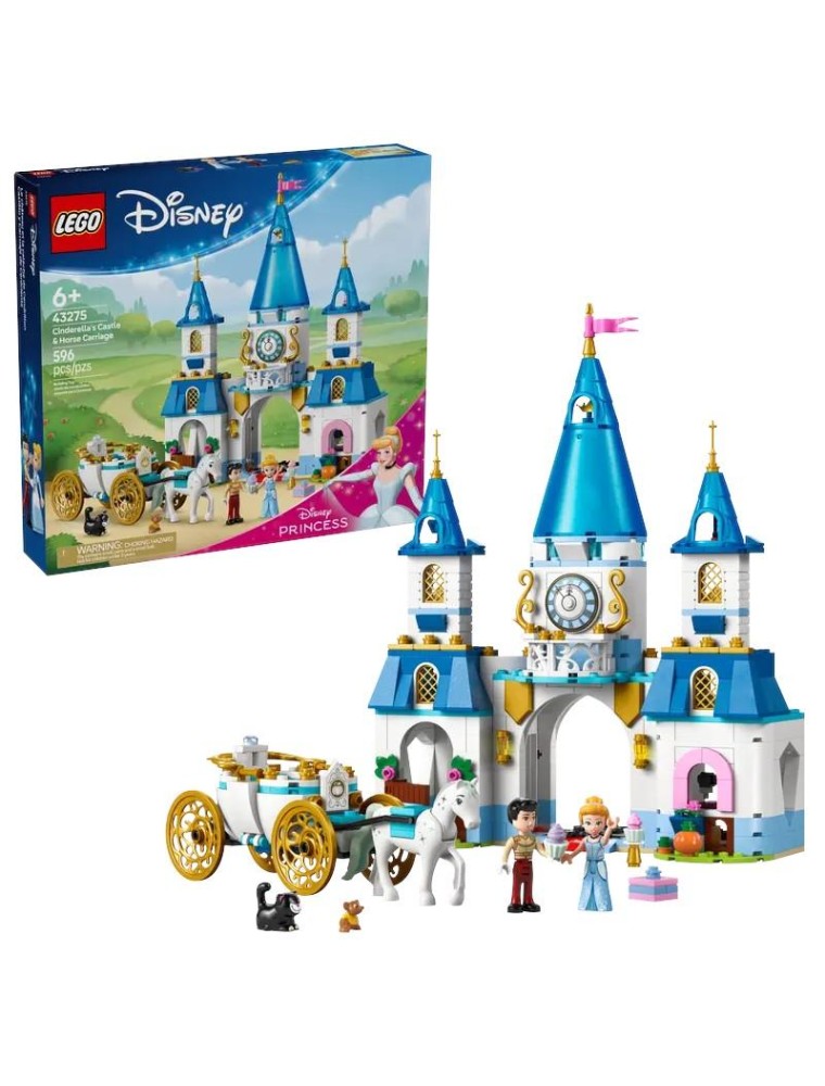 LEGO DISNEY PRINCESS 43275 - CASTELLO E CARROZZA DI CENERENTOLA