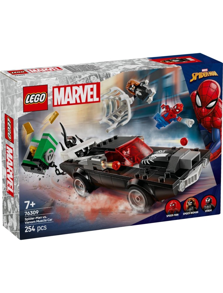 LEGO MARVEL SUPER HEROES 76309 - SPIDER-MAN CONTRO MUSCLE CAR DI VENOM