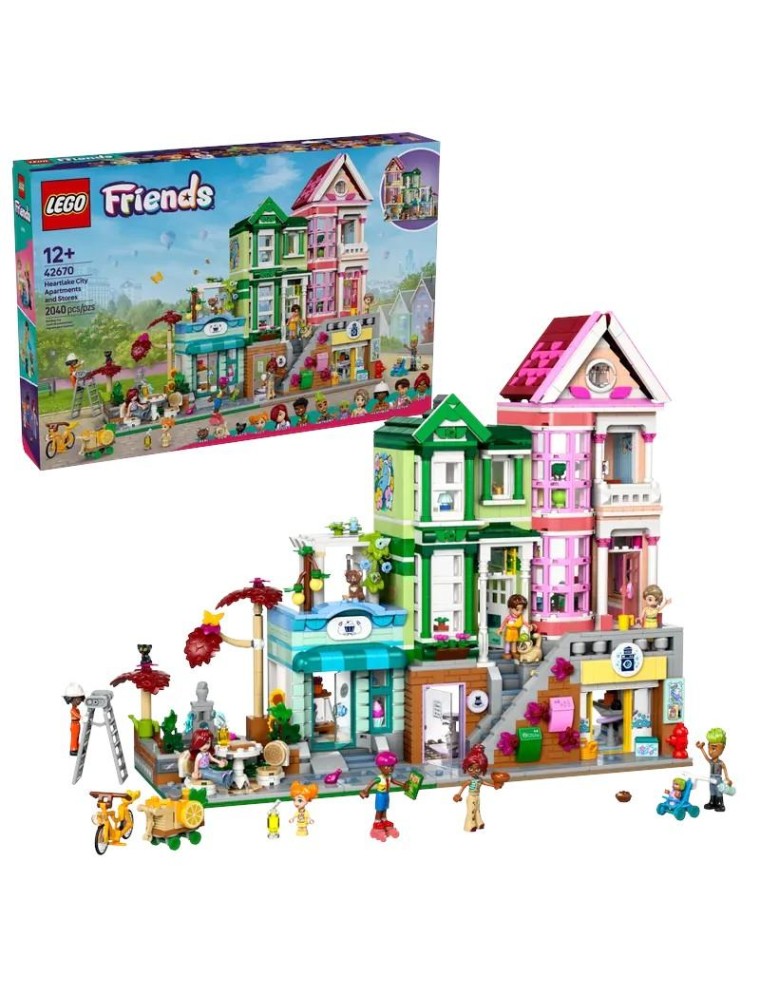 LEGO FRIENDS 42670 - APPARTAMENTI E NEGOZI DI HEARTLAKE CITY