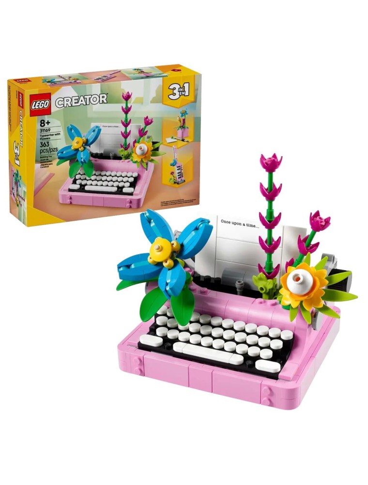 LEGO CREATOR 31169 - MACCHINA DA SCRIVERE CON FIORI