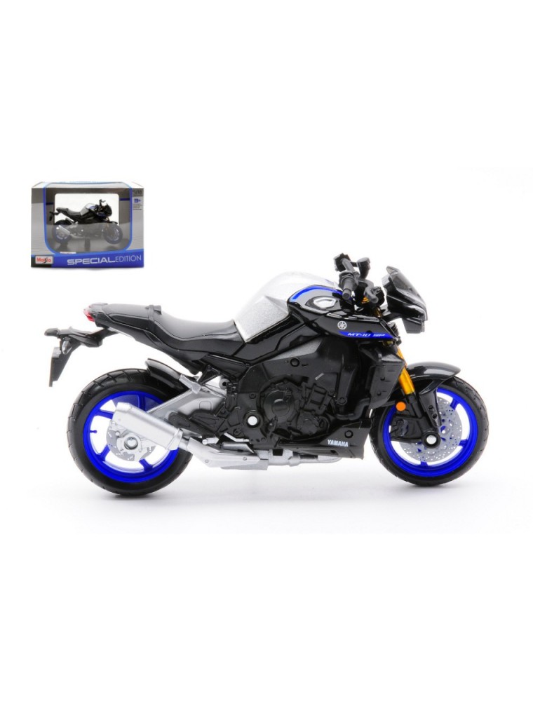 MAISTO MI23090 YAMAHA MT-10 SP 2023 SILVER/BLACK/BLUE 1:18 Modellino