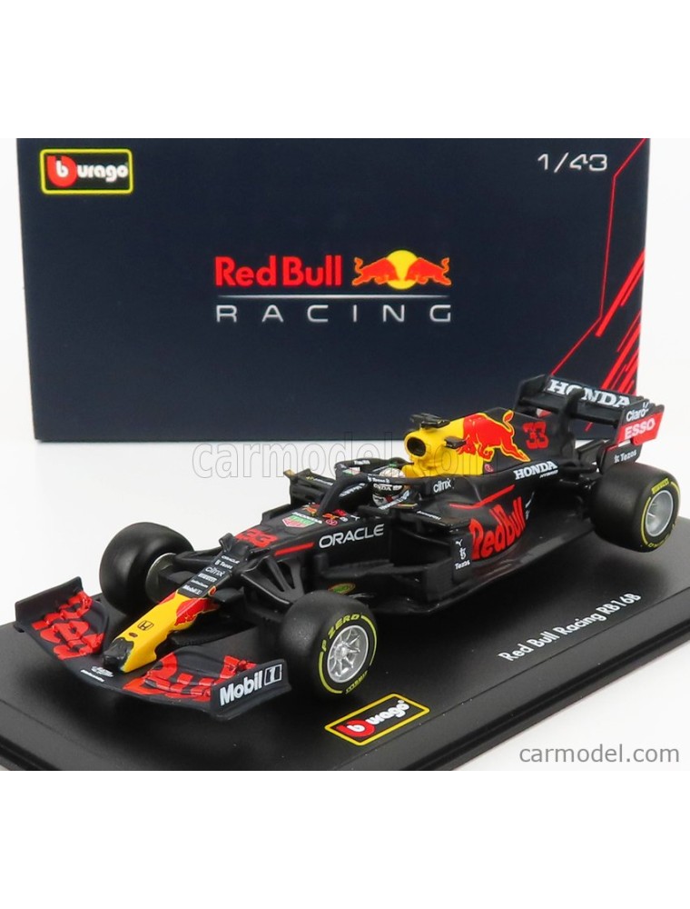 Bburago - F1 Rb16 Honda N 33 Winner Abu Dhabi Gp 2020 Max Verstappen