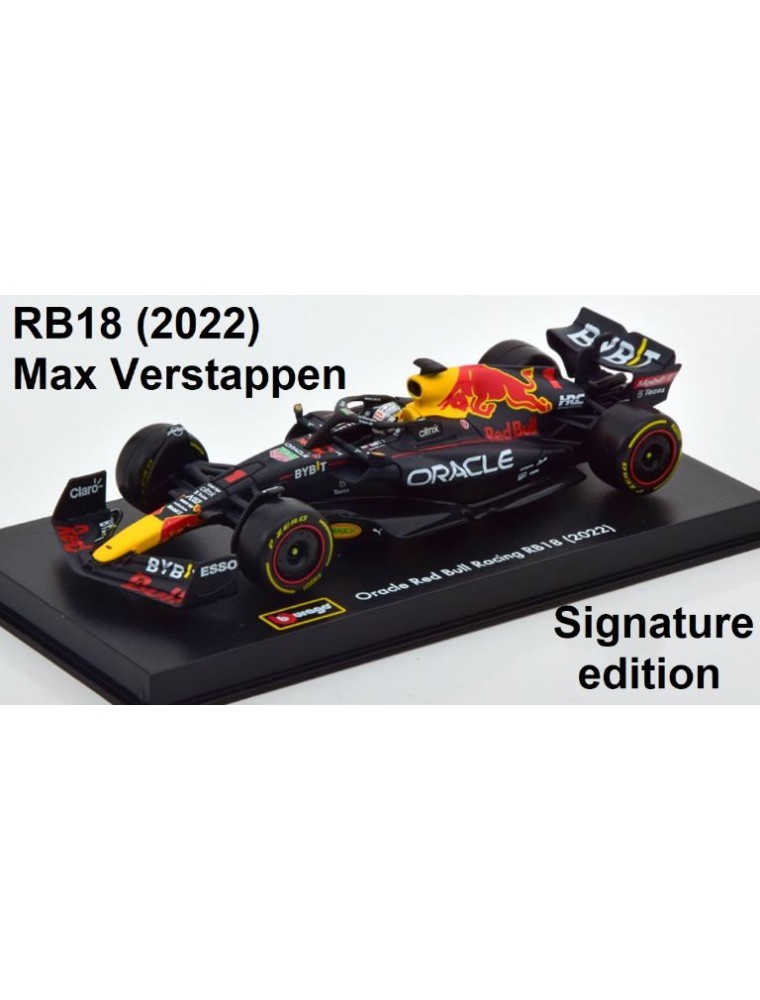 Bburago - Oracle Red Bull RB18 F1 2022 1/43 Max Verstappen #1 Signature