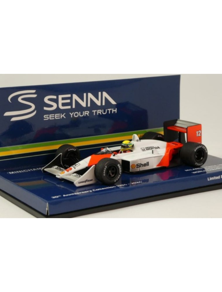 Minichamps - McLaren Honda MP4-4 Ayrton Senna 1/43 WC 1988 Vers. Sporcata