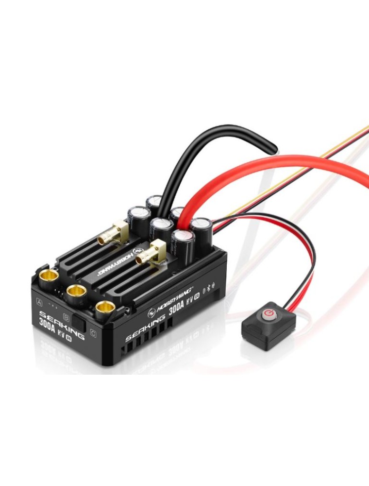 Hobbywing - Seaking 300A HV Boat ESC V4 5-14s LiPo Bluetooth integrato