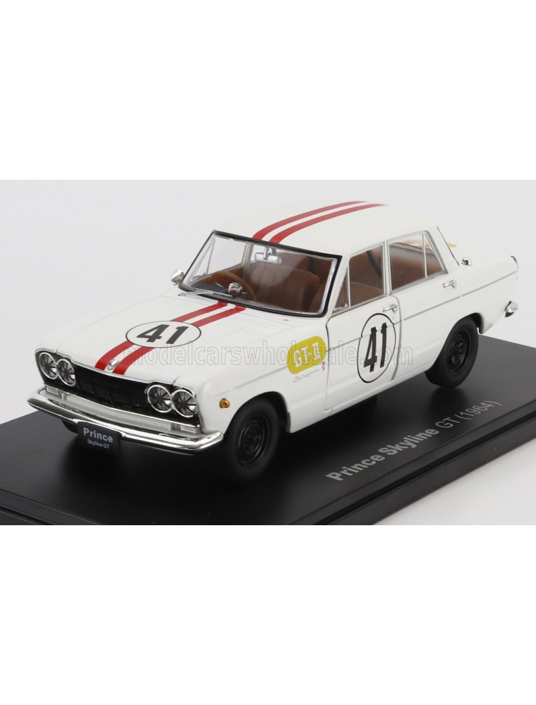 PRINCE - SKYLINE GT N 41 RACING 1964 - WHITE RED - 1/24