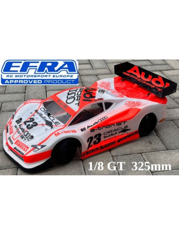 DeltaPlastik - Carrozzeria GT8 2024 EFRA 325mm 1/8 da 1mm con alettone e decal