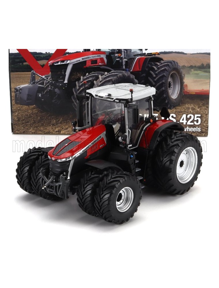 MASSEY FERGUSON - MF9S.425 TRACTORDUAL WHEELS 2022 - RED BLACK - 1/32